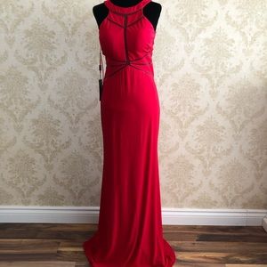 BNWT La Femme floor length gown